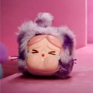 POPMART Wild But Cutie - Neon Cutie Crybaby Purple Vinyl Plush Pendant